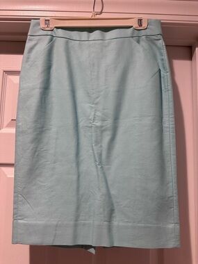 J. Crew Light Blue Pencil Skirt